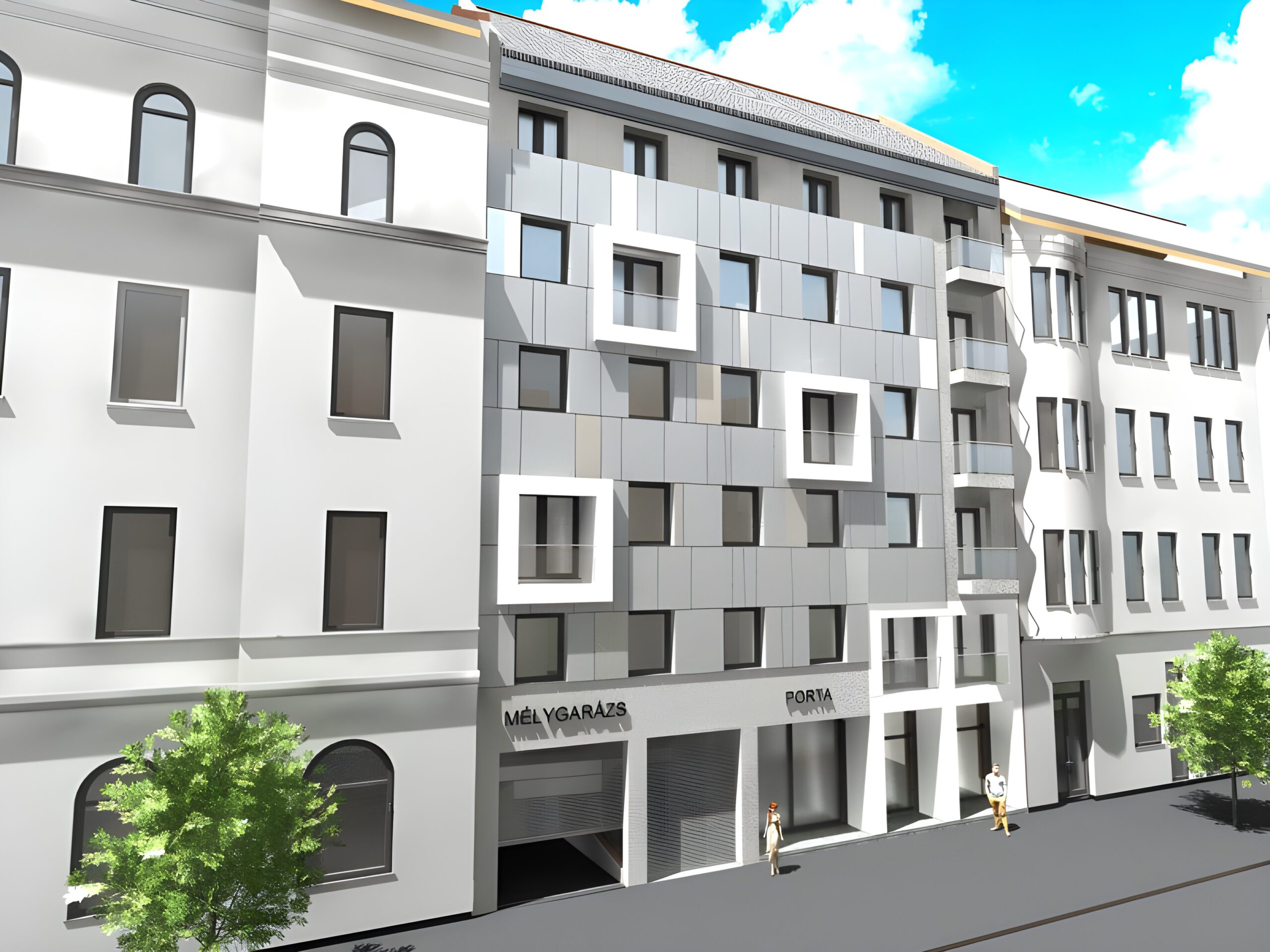 Homlokzat — Campus Residences